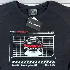 Rawgear Black Long Sleeve Graphic T-Shirt Model# RG440 Size Large NWT